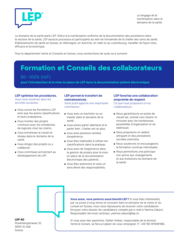 Formation et Conseils des collaborateurs